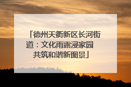 德州天衢新区长河街道：文化雨露浸家园 共筑和谐新图景